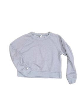 easy STANDARD Cropped Light Gray Sweatshirt Womens Small Comfortable Athletic